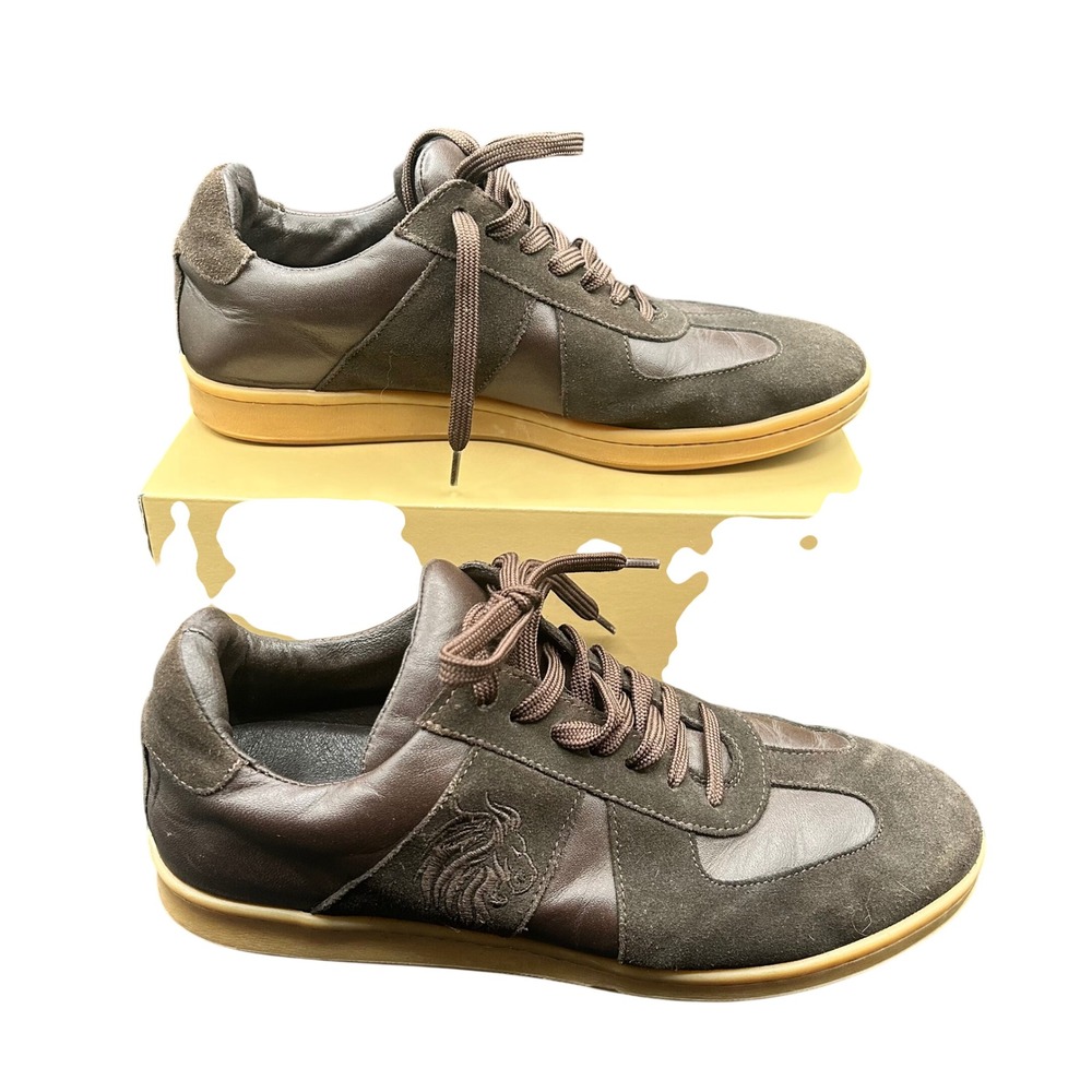 Bruno Magli Conte MB1CONC0‎ Mens Brown Lifestyle Leather Suede Sneakers Size 8.5